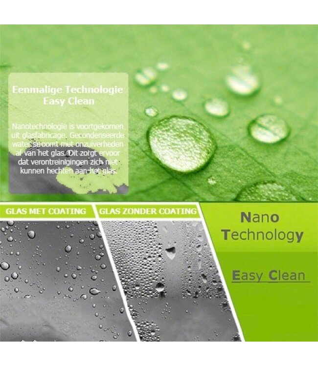 Douchecabine 80x80 Azura Nano Coating Glazen Draaideur 8mm Glas Vierkant