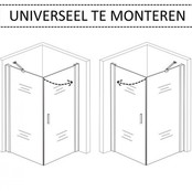 Douchecabine 100x100 Azura Nano Coating Glazen Draaideur 8mm Glas Vierkant Douchecabine 100x100 Azura Nano Coating Glazen Draaideur 8mm Glas Vierkant