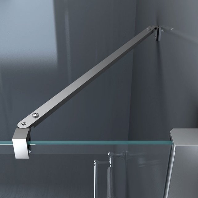 SaniPro Douchecabine 90x90x200cm Lizzy Vierkant Hoekinstap Draaideur Easy Clean Helder Glas Chroom Profiel 8mm Veiligheidsglas Nano Coating