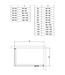 Douchecabine Wies 100x60cm Rechthoek Draaideur Antikalk Helder Glas Chroom Profiel 8mm Veiligheidsglas Easy Clean