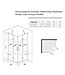 Douchecabine Wies 100x60cm Rechthoek Draaideur Antikalk Helder Glas Chroom Profiel 8mm Veiligheidsglas Easy Clean
