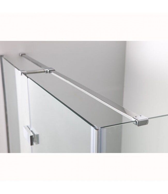 Douchecabine Wies 100x70cm Rechthoek Draaideur Antikalk Helder Glas Chroom Profiel 8mm Veiligheidsglas Easy Clean