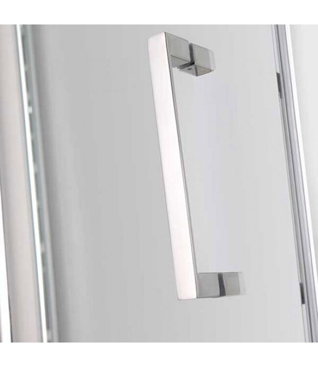 Douchecabine Wies 100x70cm Rechthoek Draaideur Antikalk Helder Glas Chroom Profiel 8mm Veiligheidsglas Easy Clean