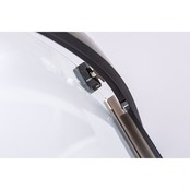 Douchecabine Milano Kwartrond 80x80 cm Mat Zwart Schuifdeur Hoekinstap