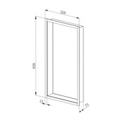 Nisje Badkamer Mat zwart 30x60x7cm Wandnis Douche Nisje Badkamer Mat zwart 30x60x7cm Wandnis Douche