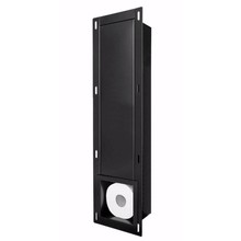 SaniPro Toiletrolhouder Inbouw Mat Zwart 140x660x120mm Reserve rolhouder