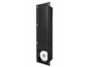 SaniPro Toiletrolhouder Inbouw Mat Zwart 140x660x120mm Reserve rolhouder