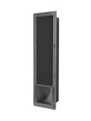 SaniPro Toiletrolhouder Inbouw Mat Zwart 140x660x120mm Reserve rolhouder