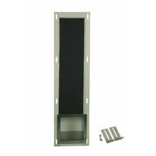 Reserve Toiletrolhouder Inbouw RVS geborsteld 140x660x120mm Reserverolhouder