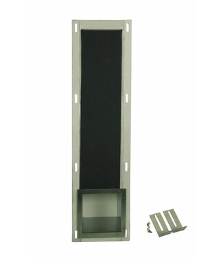 SANI-SUPPLY Reserve Toiletrolhouder Inbouw RVS geborsteld 140x660x120mm Reserverolhouder