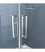Douchecabine Lara Nano Vierkant Hoekinstap Schuifdeur 80x80x200cm Helder Glas Chroom Profiel 6mm Veiligheidsglas