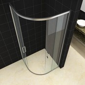 Douchecabine Milano 90x90 Kwartrond met Schuifdeur Hoekinstap Chroom profielen Douchecabine Milano 90x90 Kwartrond met Schuifdeur Hoekinstap Chroom profielen