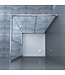 Douchecabine Lara Nano Vierkant Hoekinstap Schuifdeur 90x90x200cm Helder Glas Chroom Profiel 6mm Veiligheidsglas