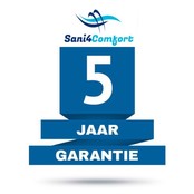 Douchecabine Collins Mat Zwart Vierkant 100x100cm Draaideur Antikalk Helderglas 8mm Veiligheidsglas Easy Clean