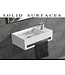 Creavit Toilet Fontein Solid Surface Rechts met handdoekhouder 35x20x15cm Links - Rechts