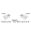Creavit Toilet Fontein Solid Surface Rechts met handdoekhouder 35x20x15cm Links - Rechts