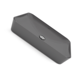 Opzet wastafel Mat Antraciet 60x40 cm Keramisch Creavit Opzetwastafel Rechthoek zonder kraangat