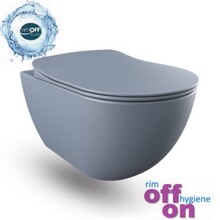 Creavit FE322 Randloos Hangtoilet Mat Basalt Met Bidet incl. softclose toiletbril 51x35,5x29cm