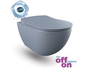 Creavit FE322 Randloos Hangtoilet Mat Basalt Met Bidet incl. softclose toiletbril 51x35,5x29cm