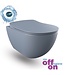 Creavit FE322 Randloos Hangtoilet Mat Basalt Met Bidet incl. softclose toiletbril 51x35,5x29cm
