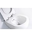 Creavit FE322 Randloos Hangtoilet Mat Basalt Met Bidet incl. softclose toiletbril 51x35,5x29cm