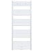BELRAD Handdoekradiator Wit 170x60cm 1025 Watt Midden Aansluiting Belrad Designradiator