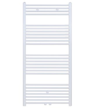 BELRAD Handdoekradiator Wit 140x60cm 969 Watt Midden Aansluiting Belrad Designradiator