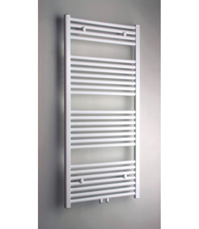 Belrad Handdoek Radiator Wit 100x60cm 496 Watt Midden Aansluiting