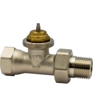 BELRAD Belrad thermostatische radiatorkraan recht 1/2F M30x1/2mf
