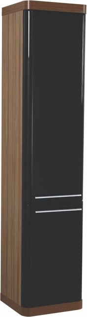 Badkamermeubel Set Piano Lux 100cm Zwart-Bruin met Graniete wastafel met overloop 1 kraangat Kolomkast en spiegel Badkamermeubel Set Piano Lux 100cm Zwart-Bruin met Graniete wastafel met overloop 1 kraangat Kolomkast en spiegel