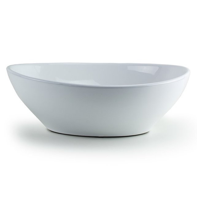 Keramische waskom Vienna Wit Ovaal 40,5x33x14cm zonder overloop