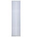 Belrad Designradiator Ovaal Verticaal Wit Dubbel 180x47,2cm 1836 Watt Ovaal Verticaal Midden aansuiting.