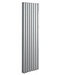 Belrad Designradiator Ovaal Verticaal Wit Dubbel 180x47,2cm 1836 Watt Ovaal Verticaal Midden aansuiting.