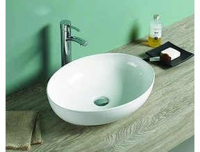 Arena Keramische waskom 52x39x13cm zonder kraangat Extra dunne Rand