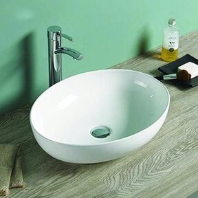 Arena Keramische waskom 52x39x13cm zonder kraangat Extra dunne Rand