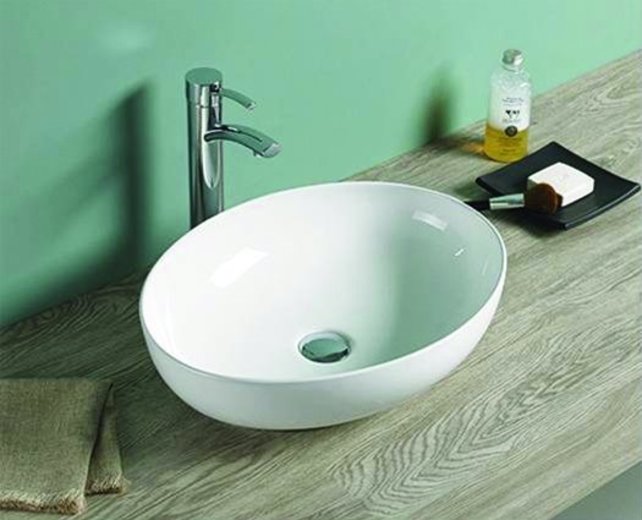 Arena Keramische waskom 52x39x13cm zonder kraangat Extra dunne Rand