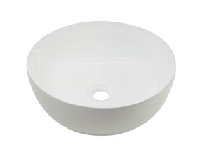 Pisa Keramische waskom 40,50x40,5x14 cm zonder kraangat met extra dunne Rand