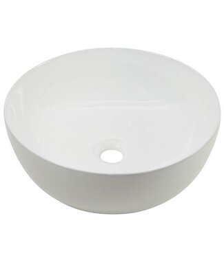 SANI-SUPPLY Pisa Keramische waskom 40,50x40,5x14 cm zonder kraangat met extra dunne Rand