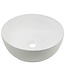 SANI-SUPPLY Pisa Keramische waskom 40,50x40,5x14 cm zonder kraangat met extra dunne Rand