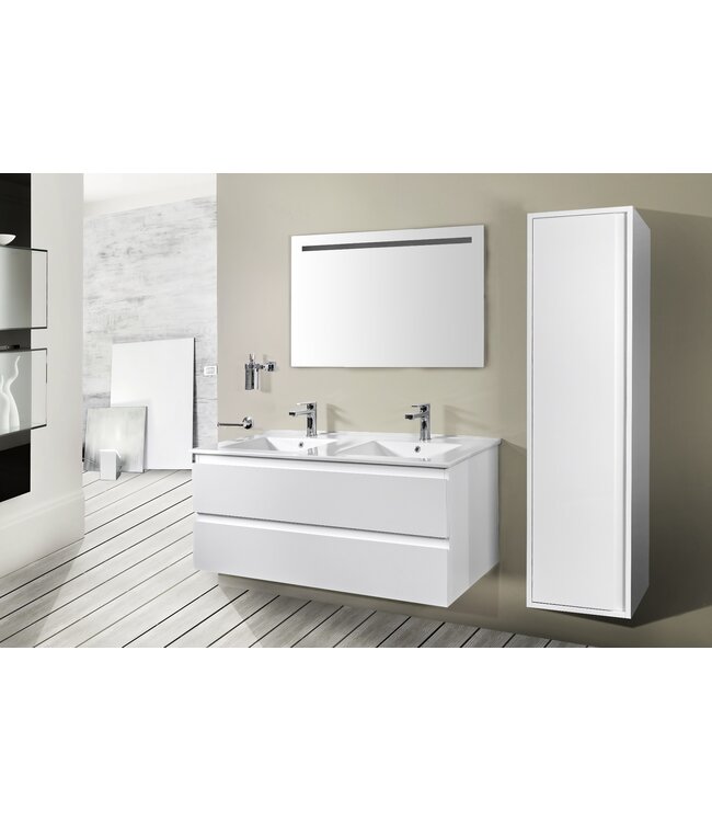 Creavit Sally Kolomkast 135x35x35cm Mat Wit Greeploos