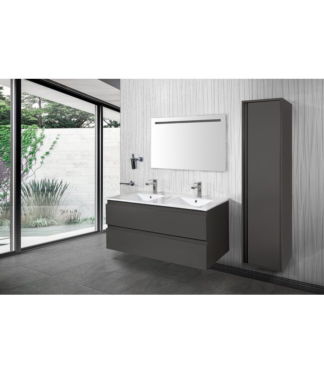 Creavit Sally Kolomkast 160x40x35cm Mat Grijs Greeploos