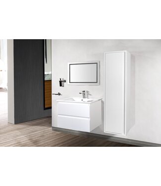 CREAVIT Creavit Sally Badkamermeubel Mat Wit 60cm met keramische wastafel 2lades Softclose