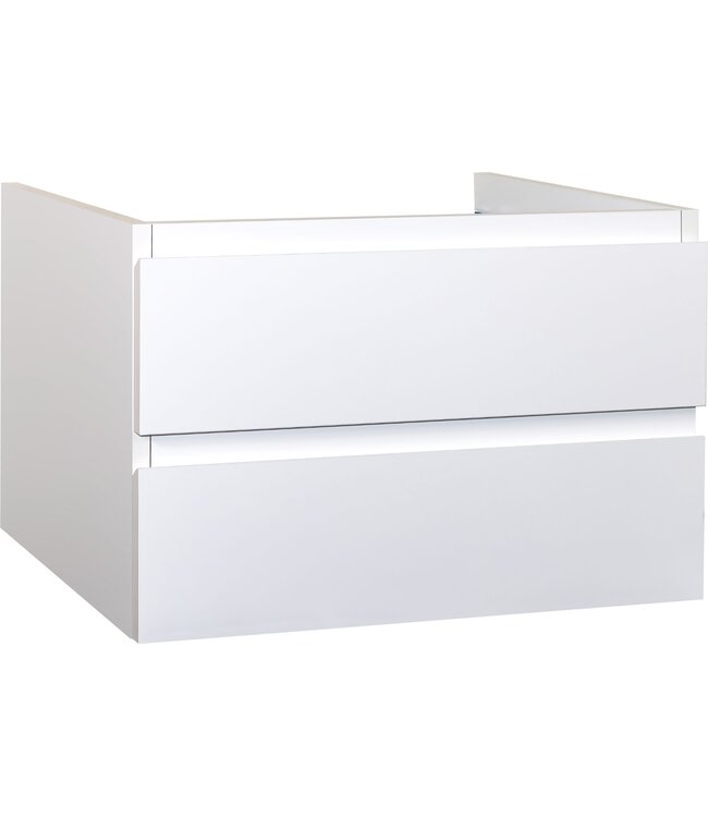 CREAVIT Creavit Sally Badkamermeubel Mat Wit 60cm met keramische wastafel 2lades Softclose