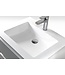 Creavit Sally Badkamermeubel 60cm Hoogglans Wit met keramisch wastafel 2 lades Softclose