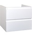 Creavit Sally Badkamermeubel 60cm Hoogglans Wit met keramisch wastafel 2 lades Softclose