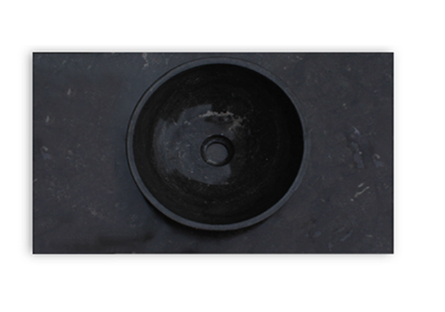 SaniPro Vision Dynasty Badkamermeubel Eiken 80cm met natuursteen waskom en blad