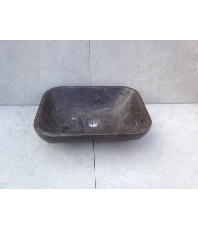 SANI-SUPPLY SaniPro Vision Dynasty Badkamermeubel Eiken 80cm met natuursteen waskom en blad