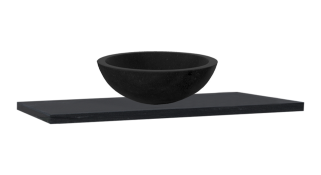 SaniPro Vision Dynasty Badkamermeubel Eiken 80cm met natuursteen waskom en blad