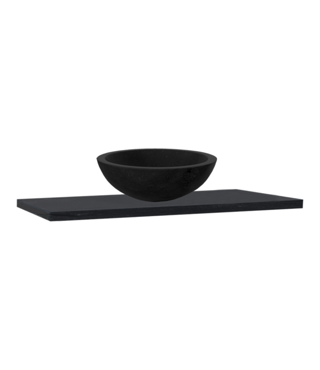 SaniPro Vision Dynasty Badkamermeubel Eiken 80cm met natuursteen waskom en blad