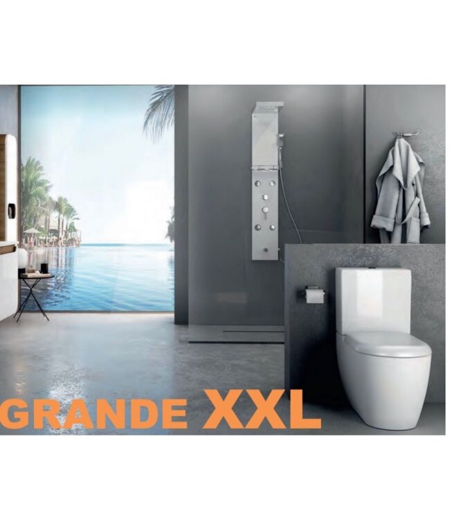 Staand Toilet Creavit GRANDE XXL Duoblok incl. WC-bril OA en PK